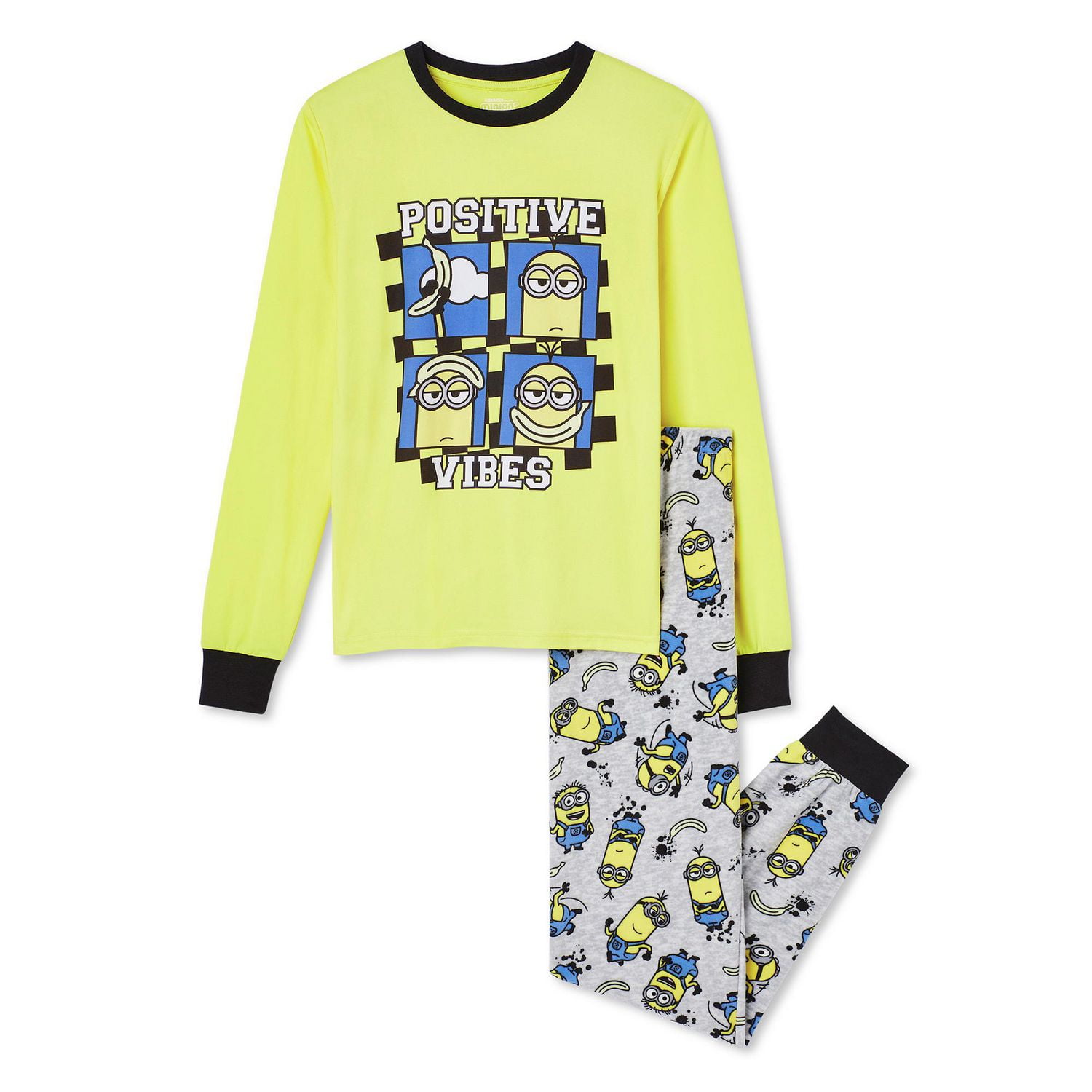 Minions Boys Pajama 2 Piece Set Sizes XS L