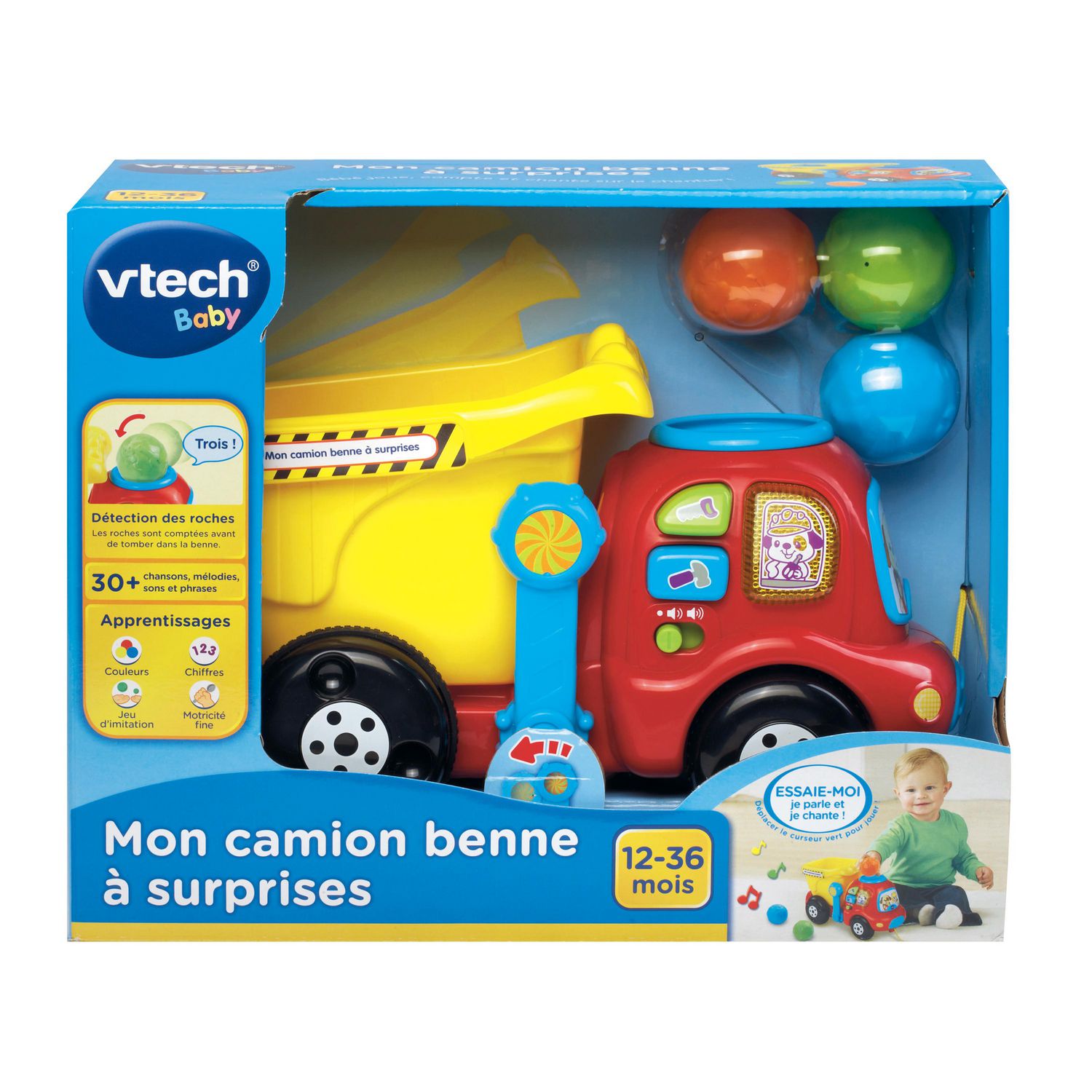 VTech Mon camion benne à surprises - Version française De 1 à 3 ans 