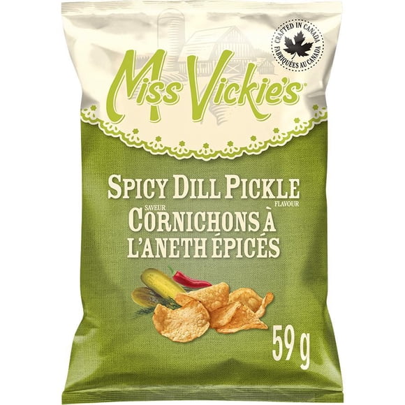 Miss Vickie’s Spicy Dill Pickle Flavour Kettle Cooked Potato Chips