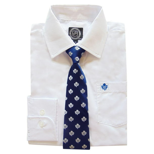 LNH Chemise à manches longues et cravate pour garçons - Toronto