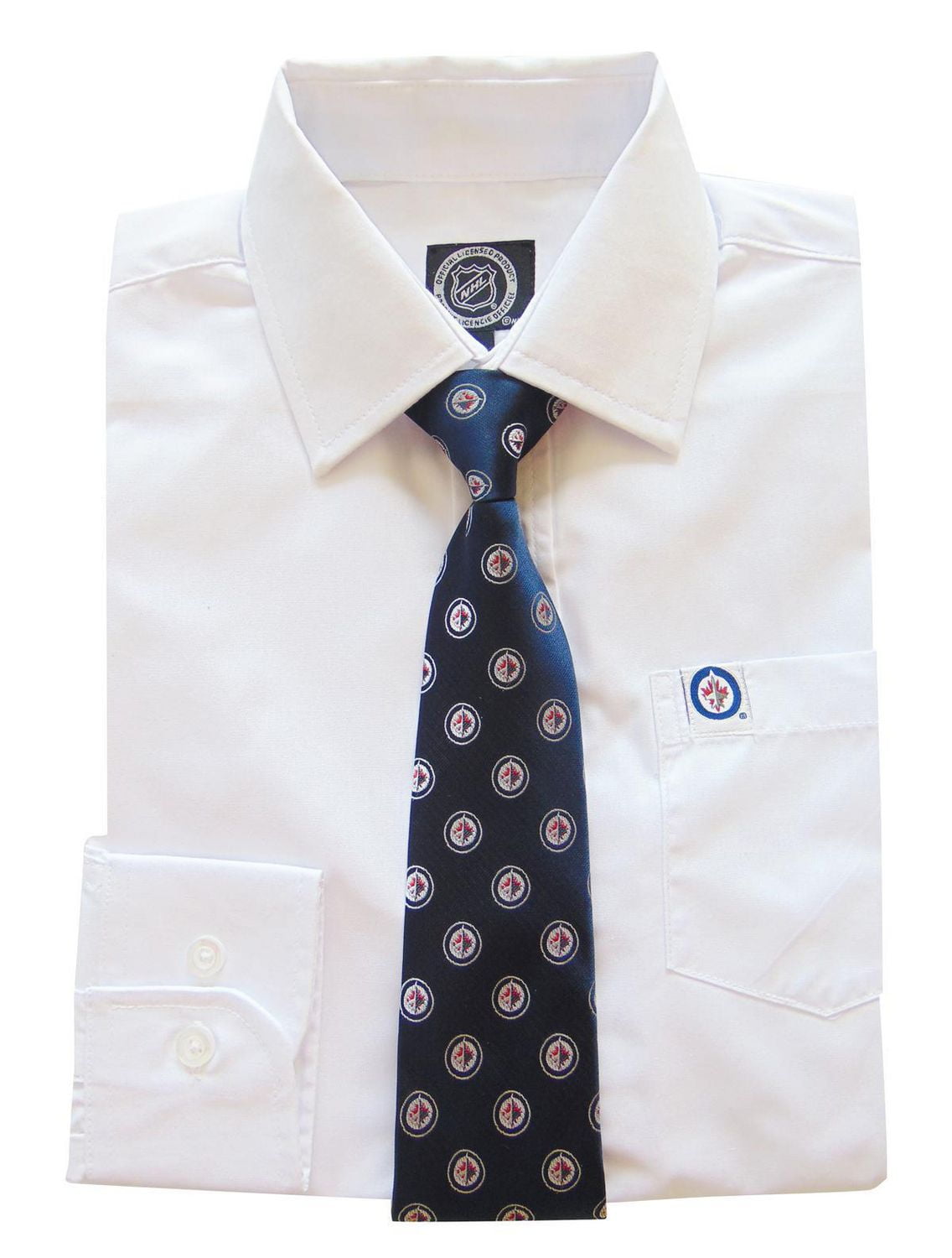 NHL Winnipeg Boy's Long Sleeve Dress Shirt And Tie Walmart Canada