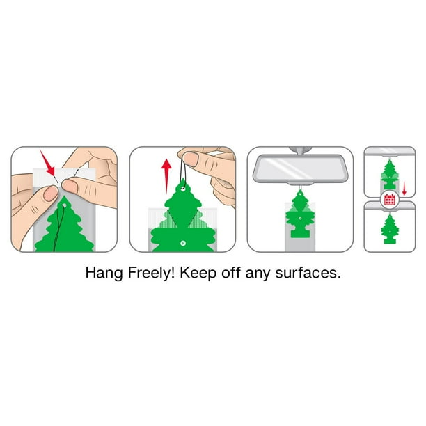 LITTLE TREES air freshener Black Ice 6-Pack, LT Black Ice 6-Pack