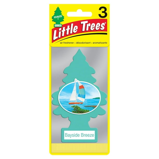 Assainisseur d'air LITTLE TREES Bayside Breeze 3-Pack Paq. de 3