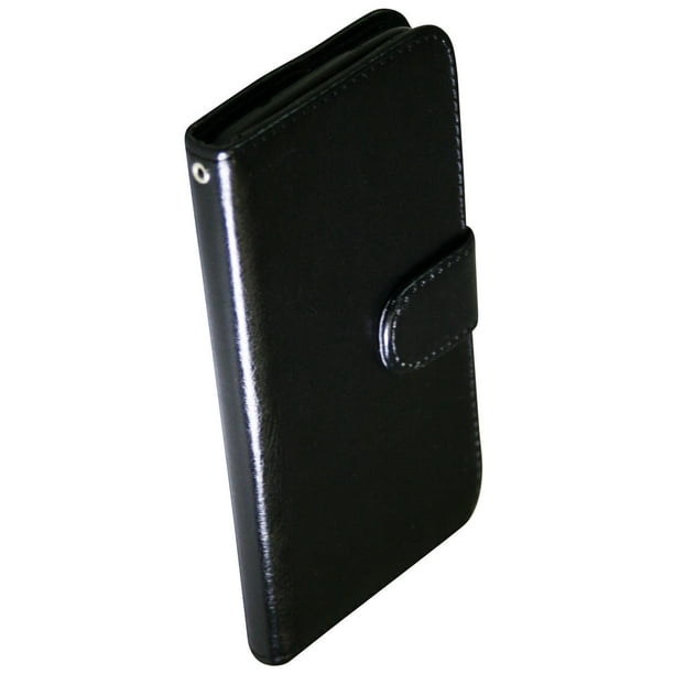 Étui pour LG G2 d’Exian - portefeuille en cuir, noir
