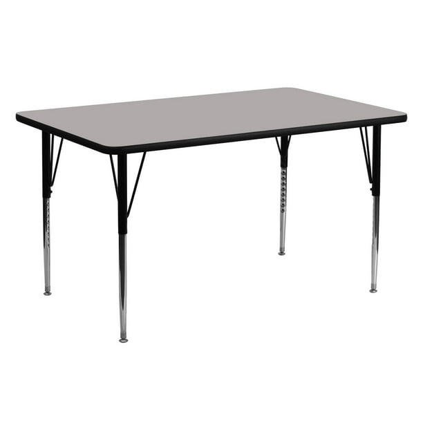 TABLE PLATEAU STRATIFIE Avec pieds réglables - 60 x 60 cm