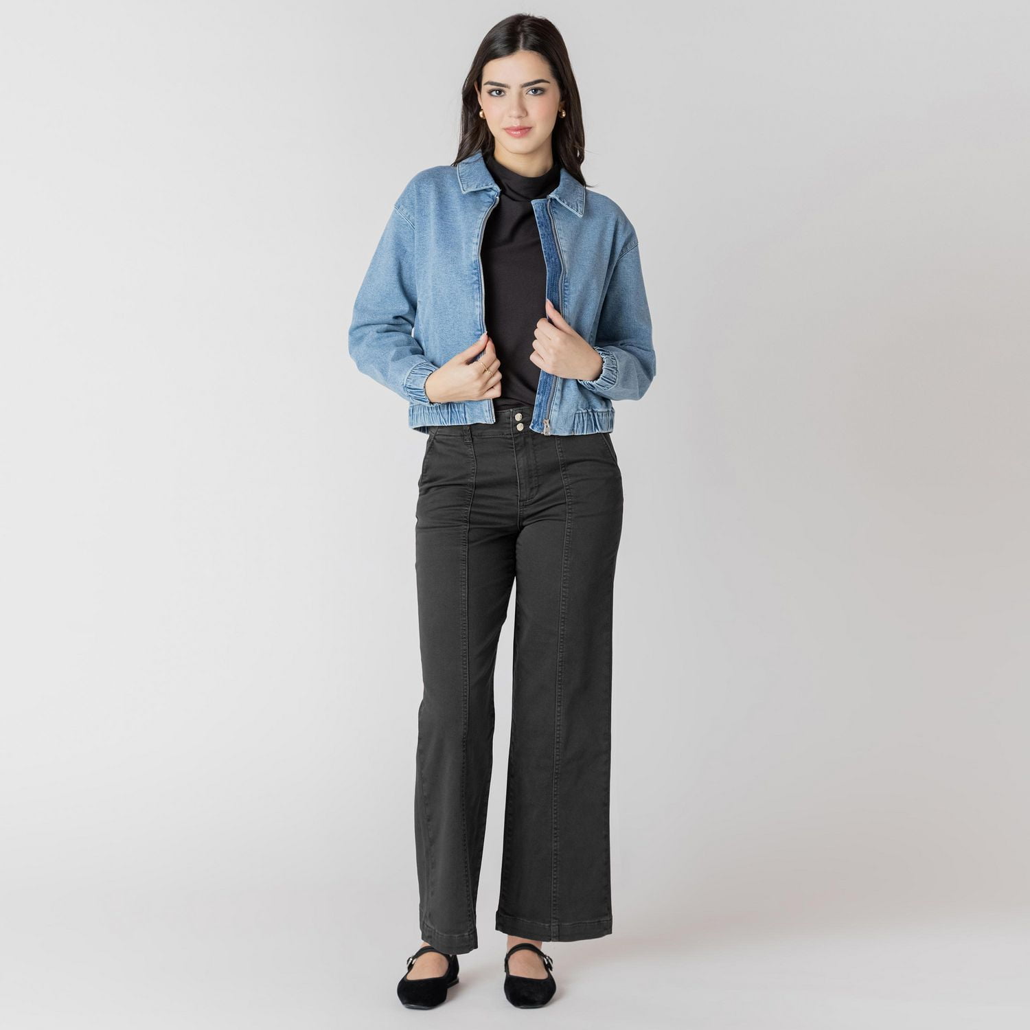 Devoted veste en jean à manches longues avec poches