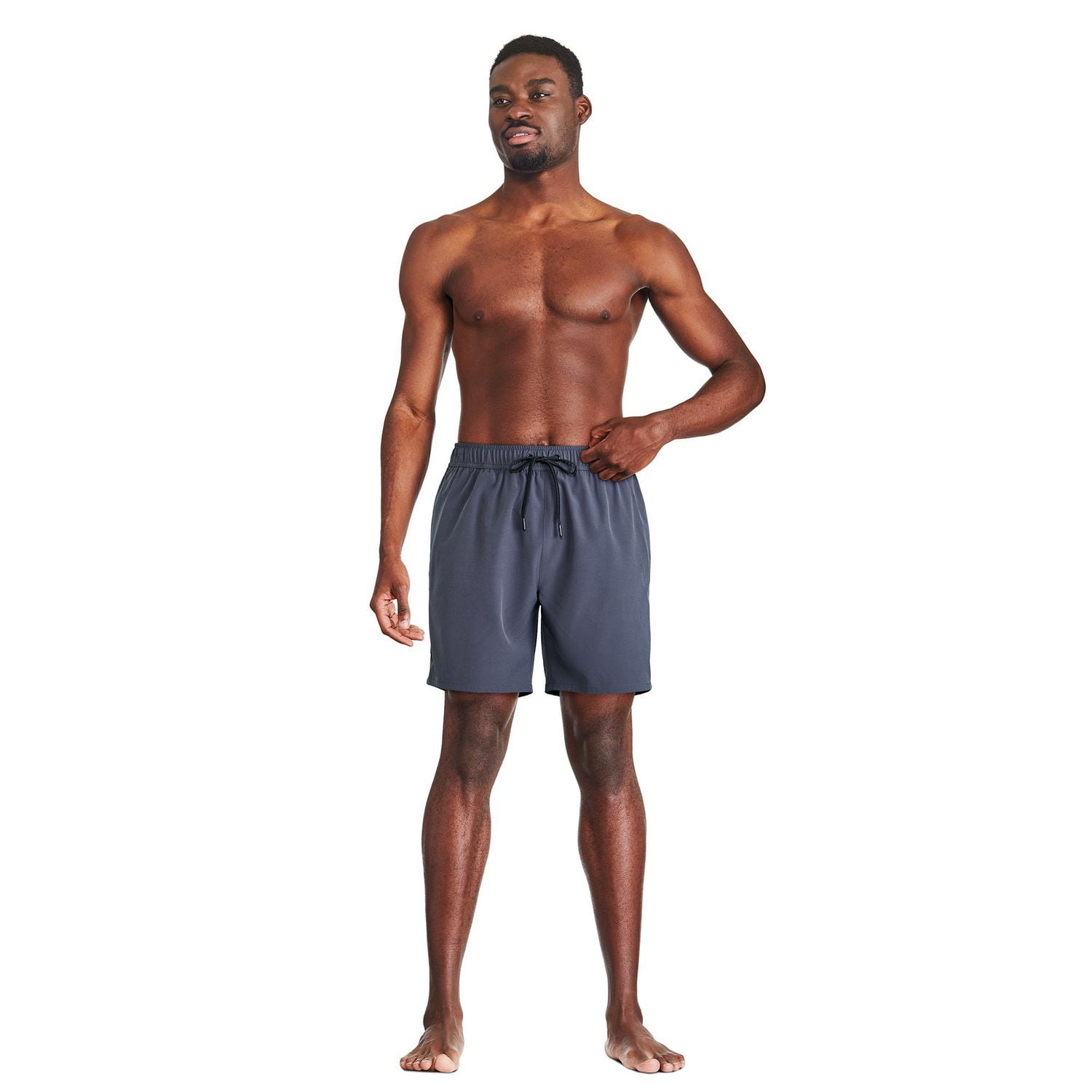 Reebok Men's Solid Logo 7 Inch Boardshort