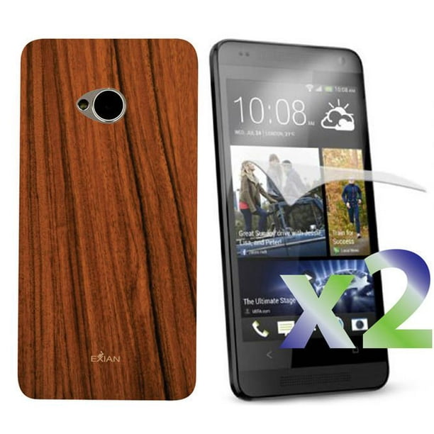 Étui Exian pour HTC One - brun de bois