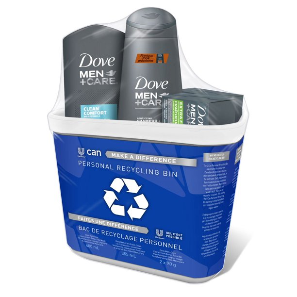Bac de recyclage personnel Dove pour hommes