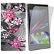 Étui Exian pour Samsung Galaxy Xperia Z1 à motif floral - noir et rose – image 1 sur 2
