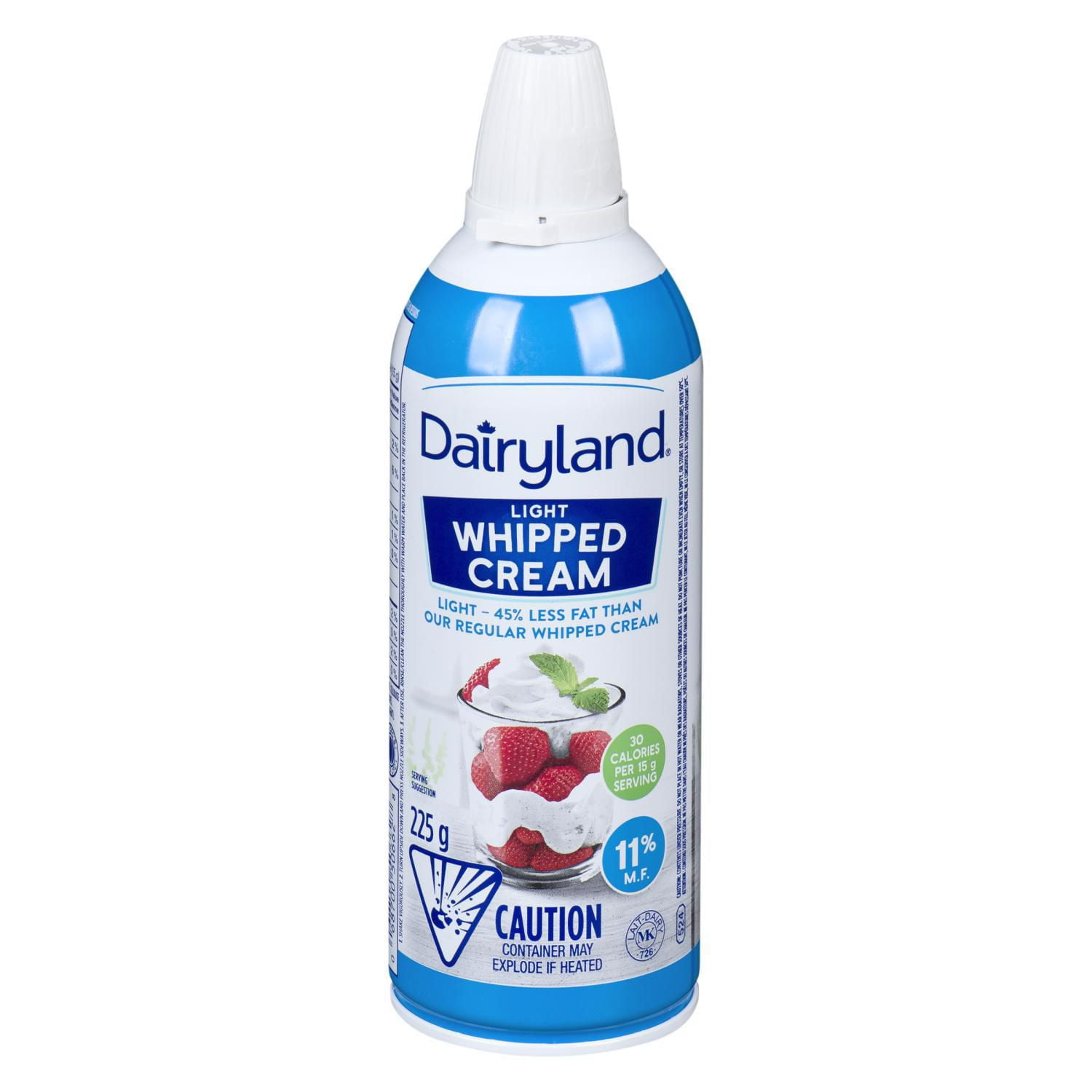 Dairyland 11 Light whipped cream aerosol Walmart Canada