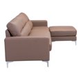thumbnail image 3 of Zuo Modern Brown Versa Sectional Sofa, 3 of 6