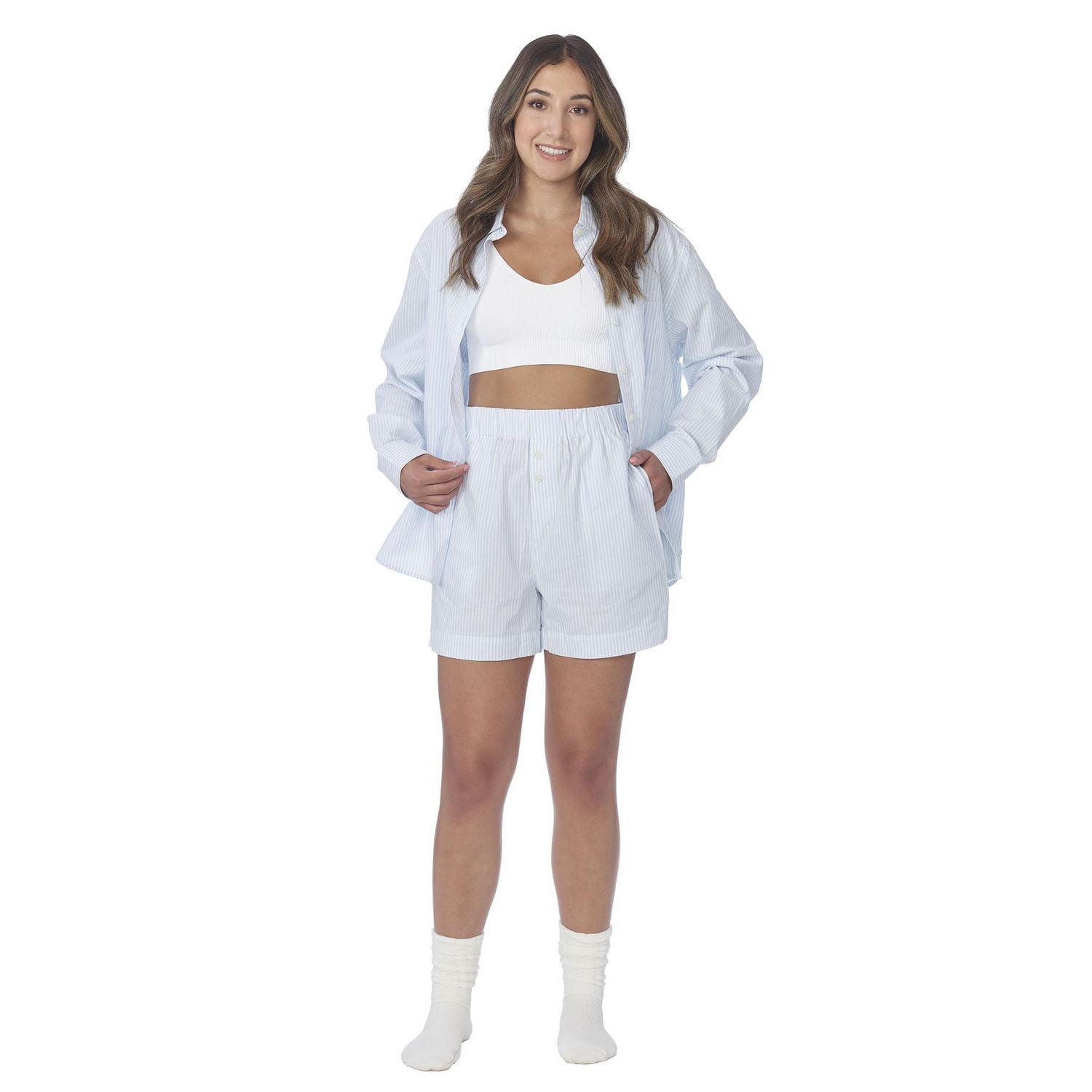 Secret vêtements de nuit Shorts Boxer en popeline