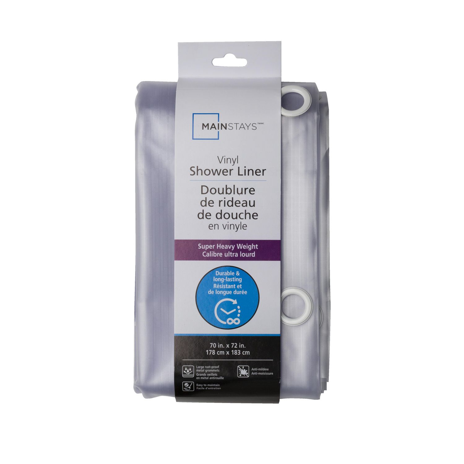 Mainstays Heavyduty 12 Gauge Shower Liner, 1 Shower liner - Walmart.ca