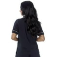 thumbnail image 3 of Secret Sleep Short Sleeve Button Top with Piping - Online exclusive, 3 of 5