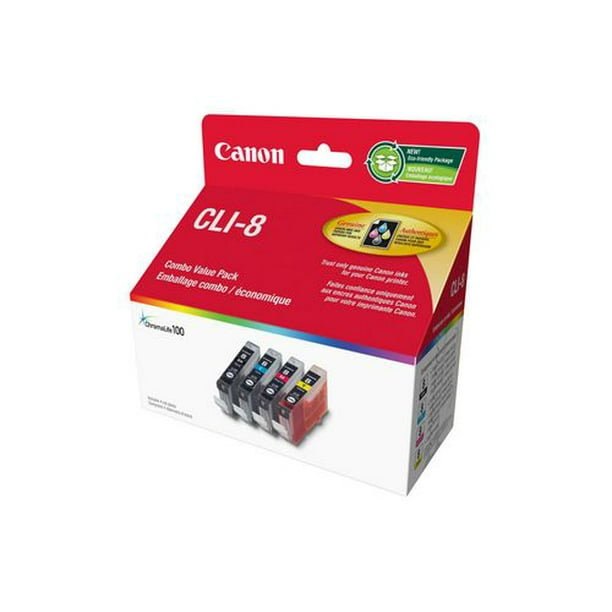 Encre Canon CLI-8 - Paquet de 4
