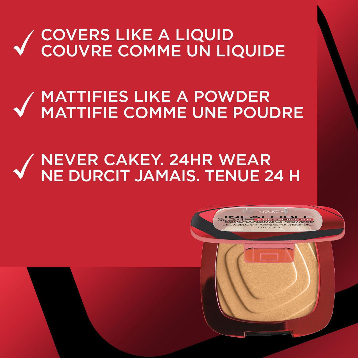 L'Oréal Paris Infallible 24H Fresh Wear Foundation in a Powder, Matte  Foundation in a Powder 