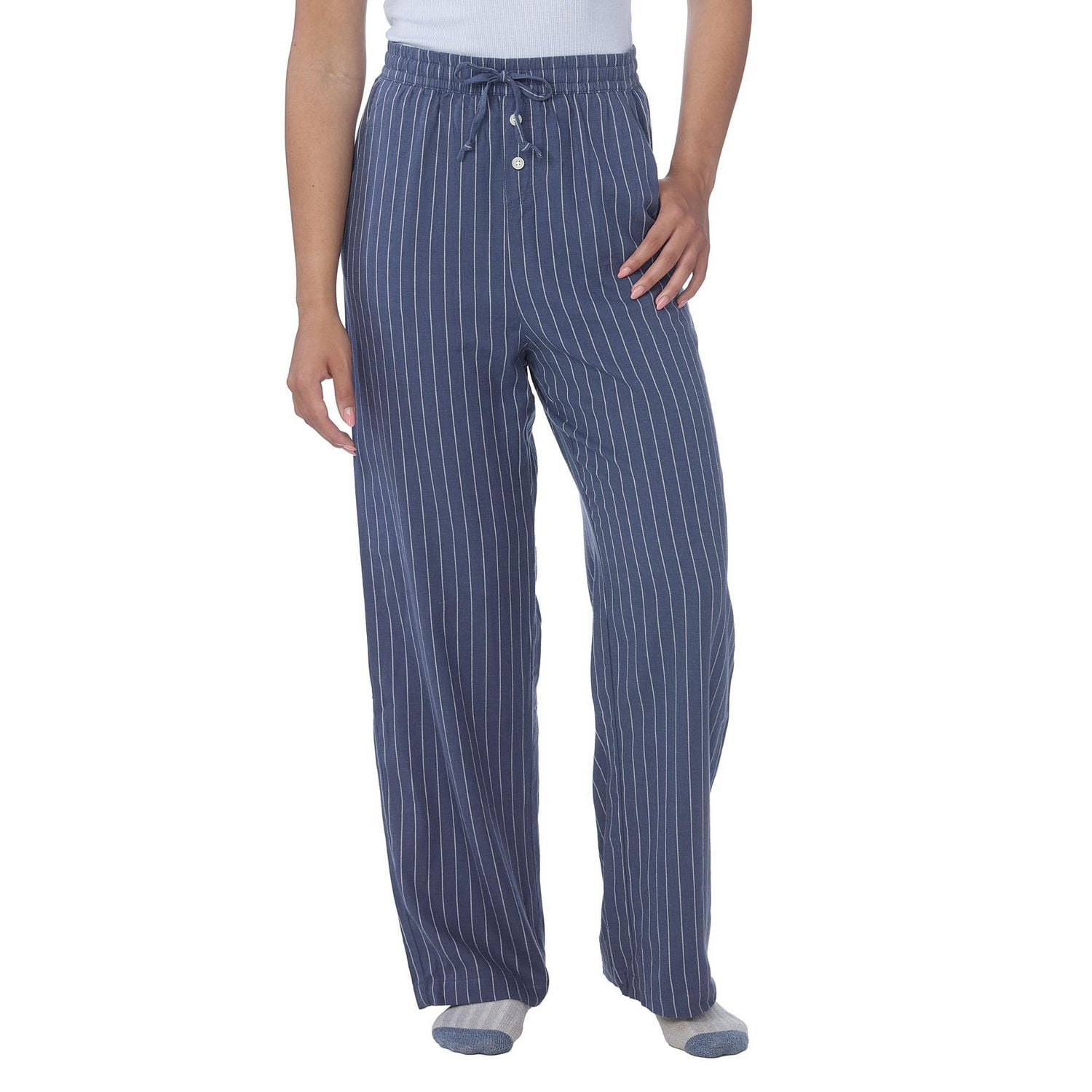 Secret Flannelette Pinstripe Pants - Online exclusive