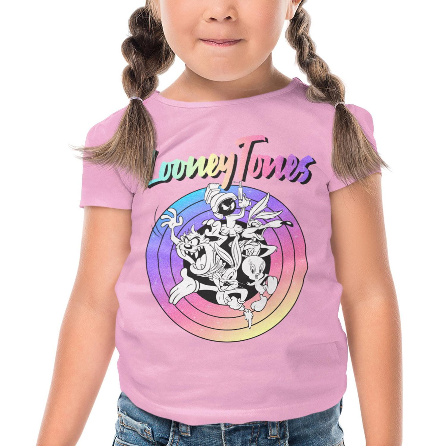 Looney Toons T-Shirt à manches courtes  et col rond pour fille