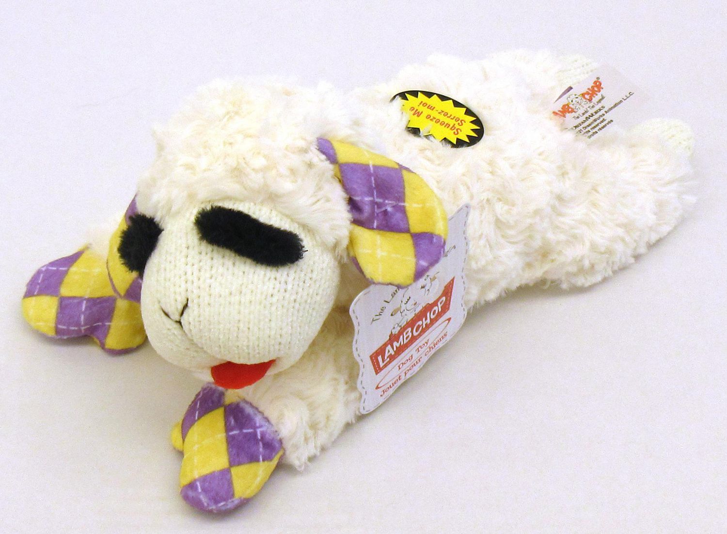 Purple lamb chop dog toy hotsell