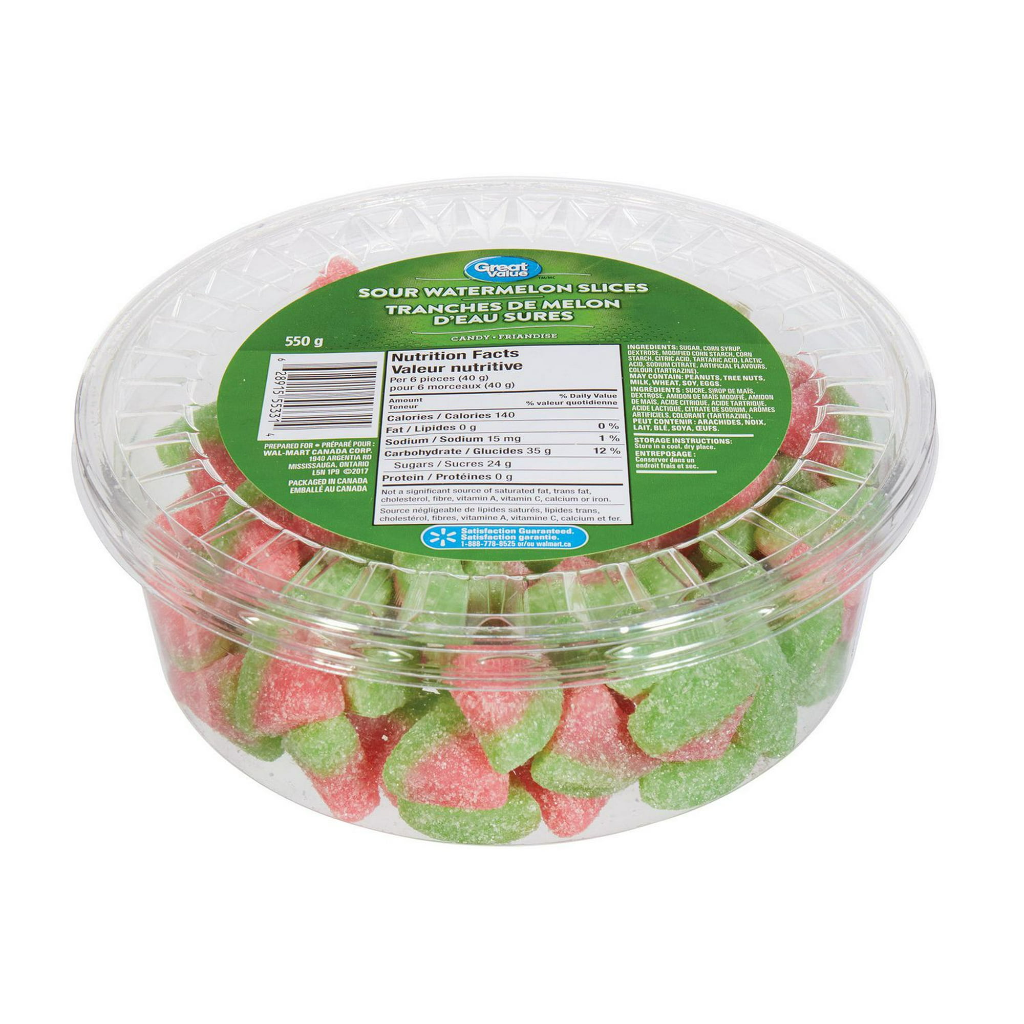 Great Value Sour Watermelon Slices Candy 