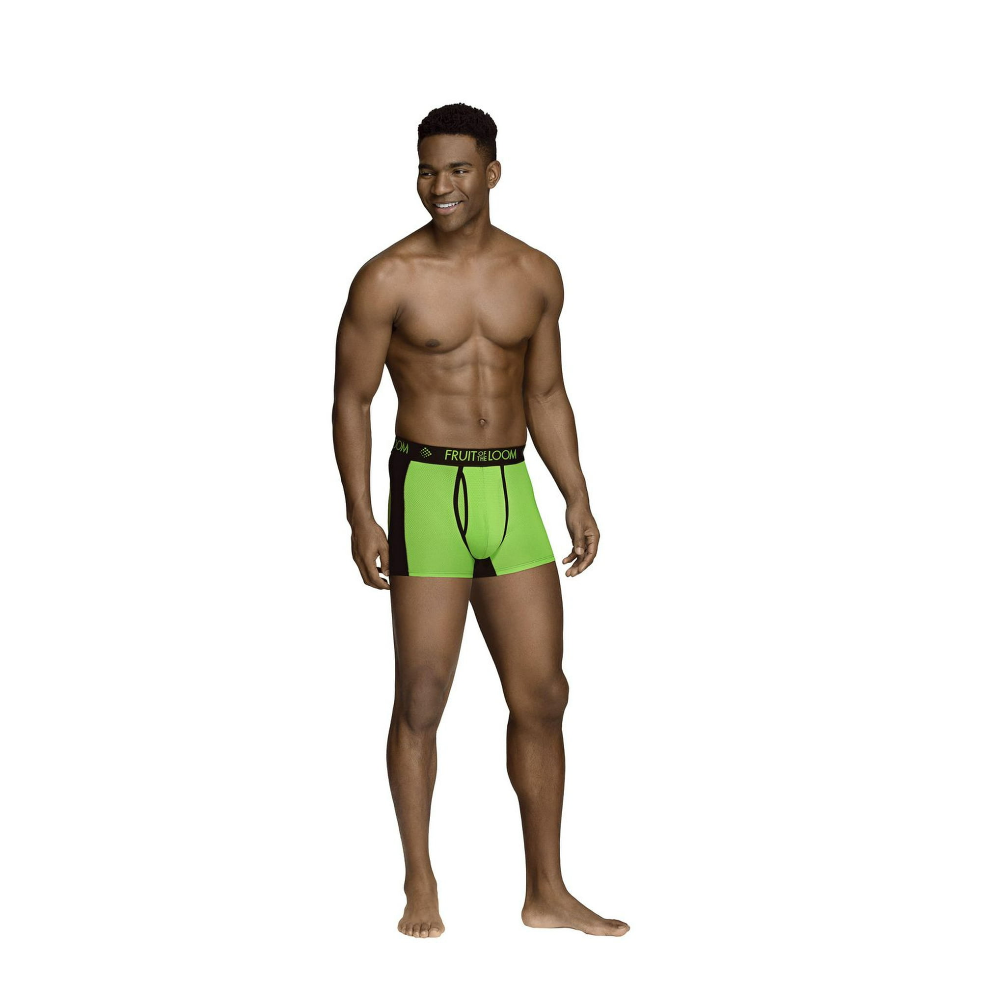Fruit of the Loom Men's 360 Stretch Boxer Briefs (Quick Dry & Moisture  Wicking)