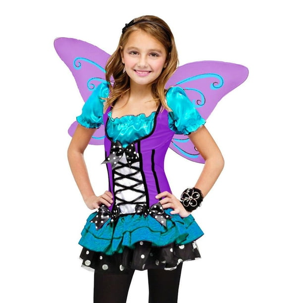 Costume fée d'halloween enfant, déguisement de fée halloween enfant