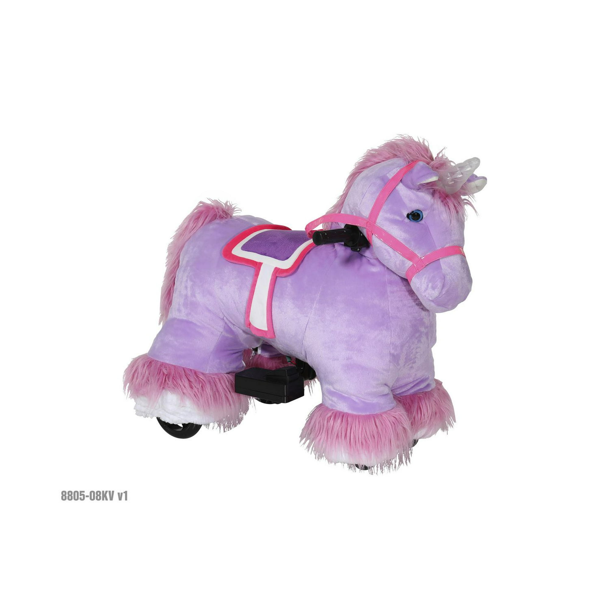 6v plush pony ride on