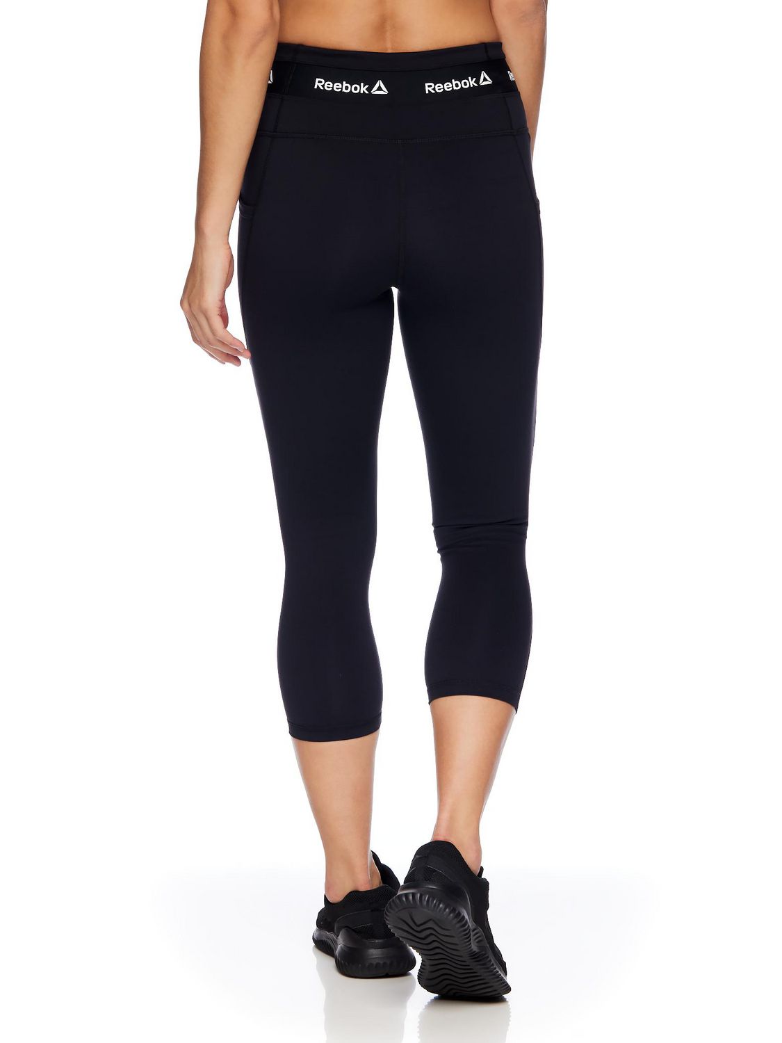 Reebok Women's Revolve High Rise Capri Legging with 22” Inseam and Side  Pockets 