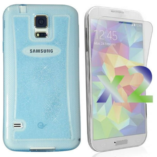 Étui Exian transparent étincelant pour Samsung Galaxy S5
