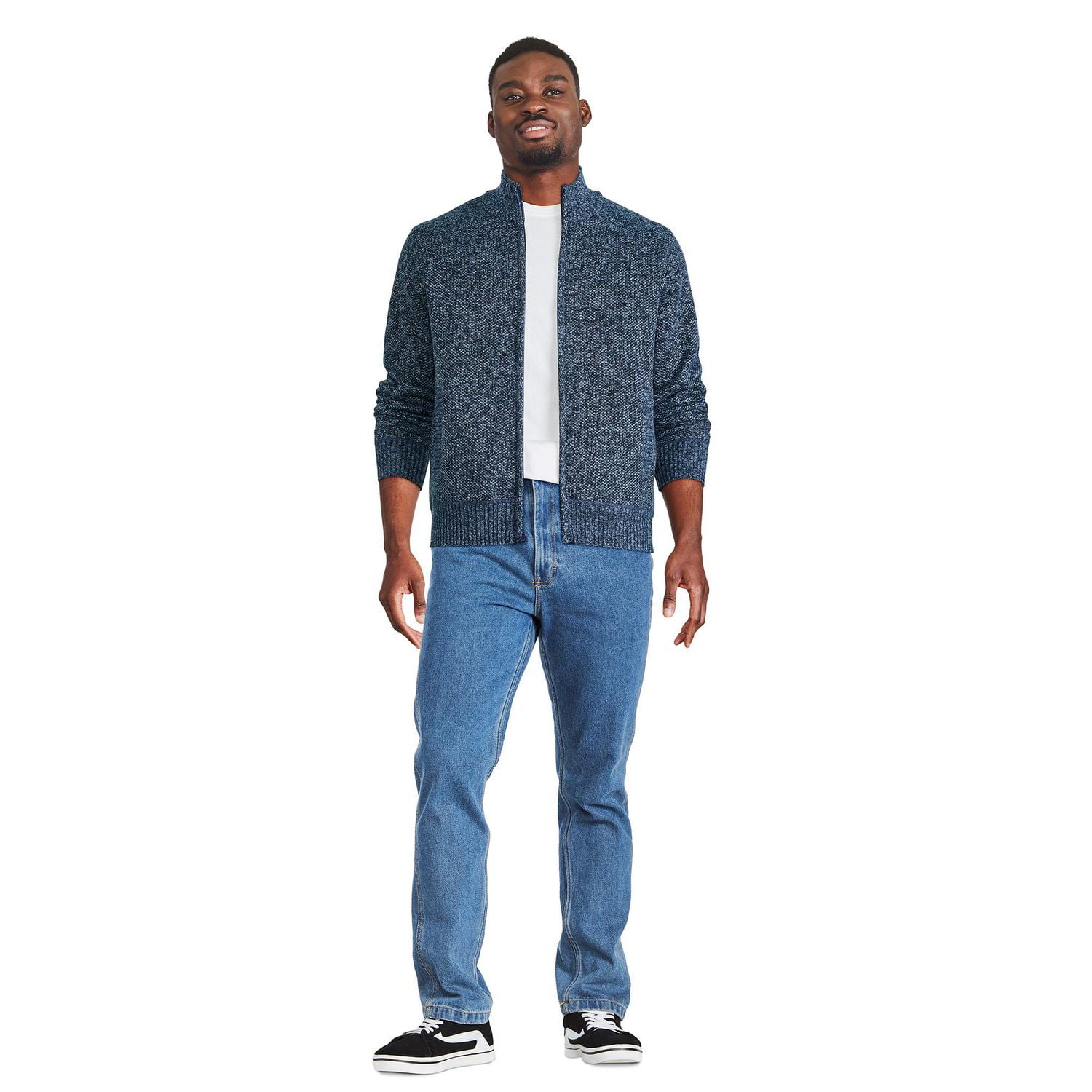 Chandail zippé sur la longueur George pour hommes