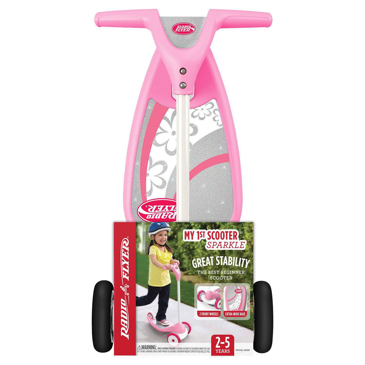 radio flyer my 1st scooter sparkle pink