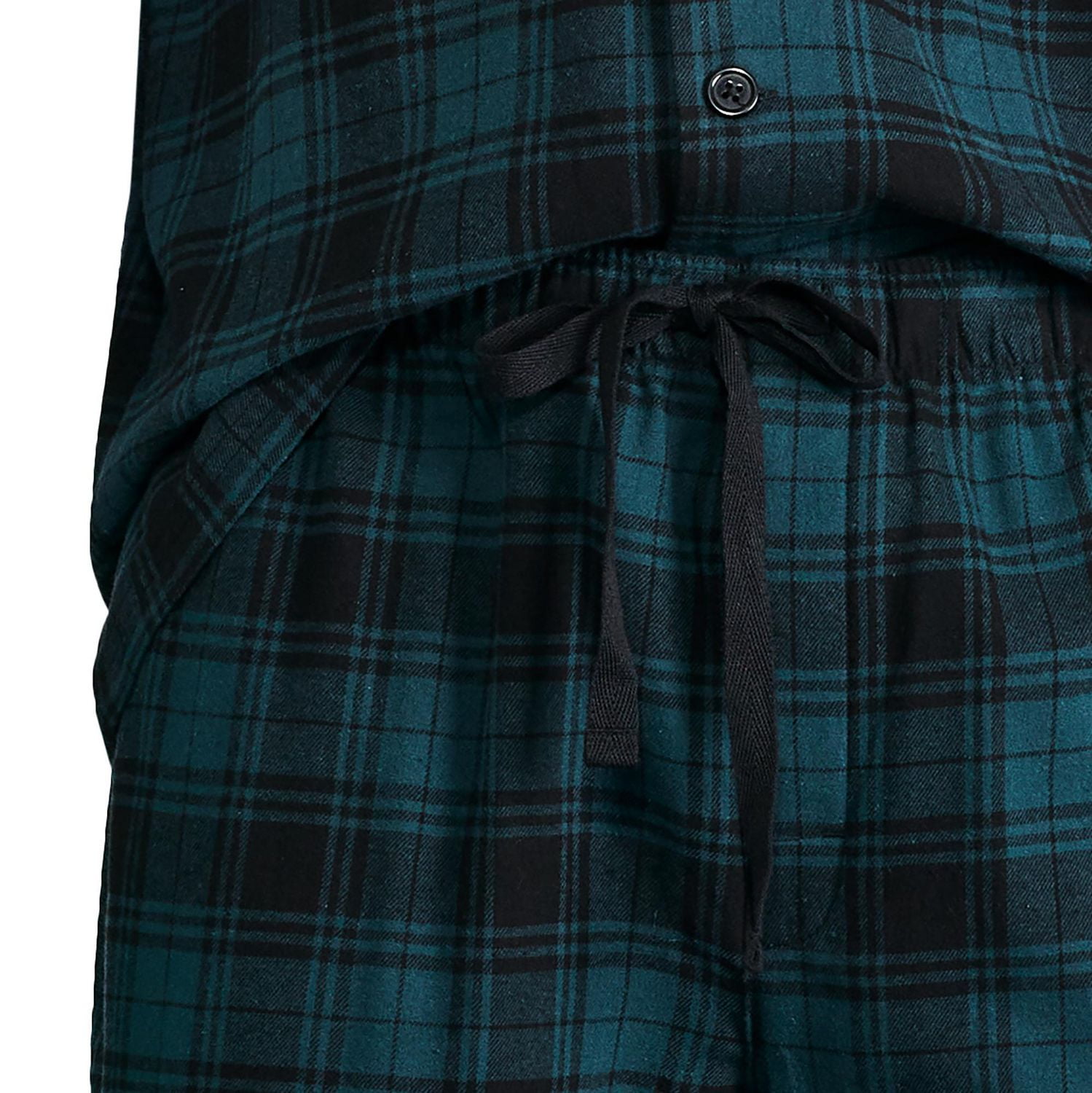 George Men's Notch Collar Pajama 2-Piece Set