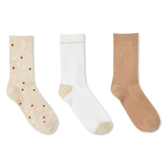 George Women's Crew Socks 3-Pack
