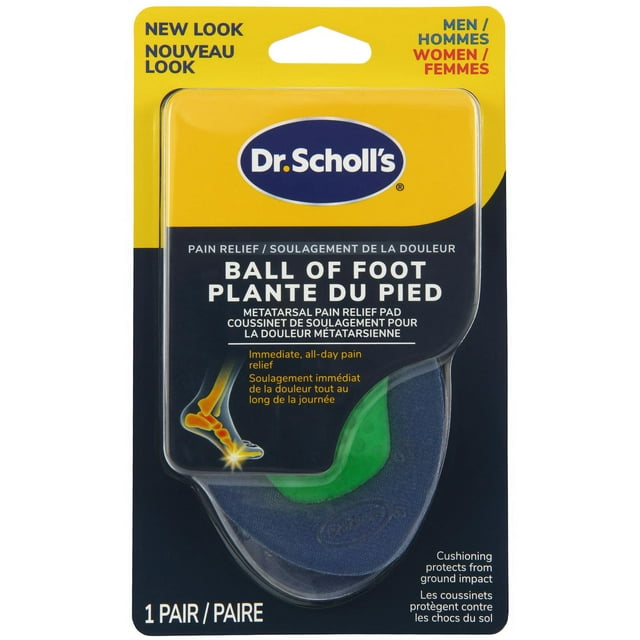 Dr. Scholl's Ball of Foot Metatarsal Pain Relief Pad, Men's and Women's, Unisex