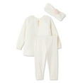 thumbnail image 2 of Ensemble 3 pièces avec haut en peluche Btween pour bébés filles, 2 of 2