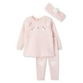 thumbnail image 1 of Ensemble 3 pièces avec haut en peluche Btween pour bébés filles, 1 of 2