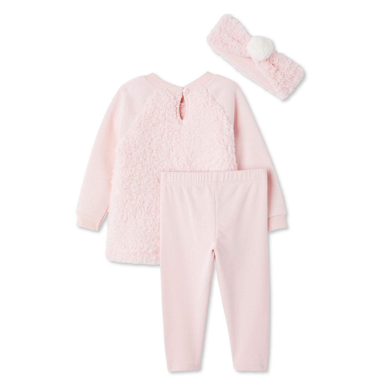 Ensemble 3 pièces avec haut en peluche Btween pour bébés filles