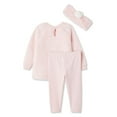 thumbnail image 2 of Ensemble 3 pièces avec haut en peluche Btween pour bébés filles, 2 of 2