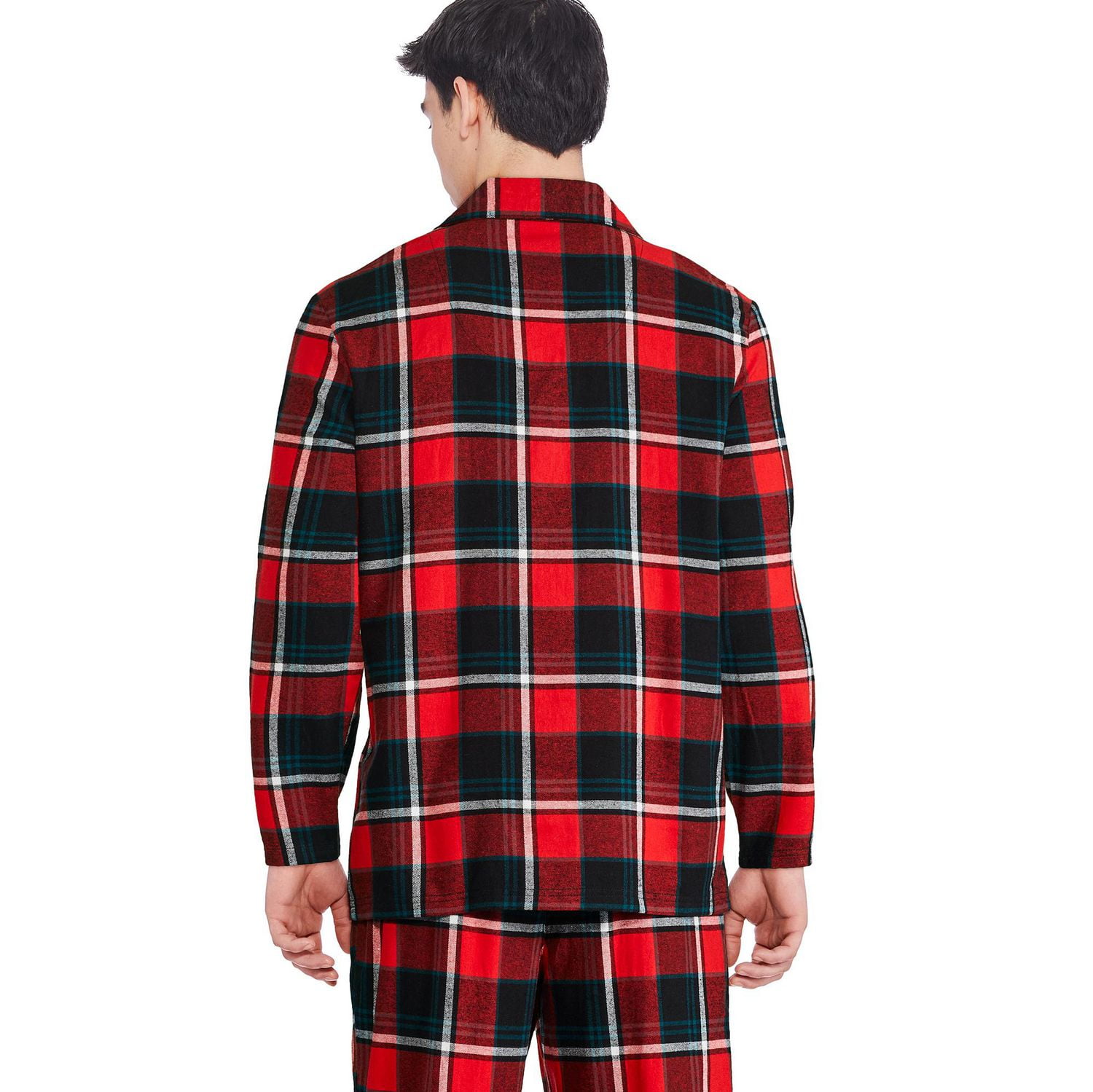 George Men's Notch Collar Pajama 2-Piece Set
