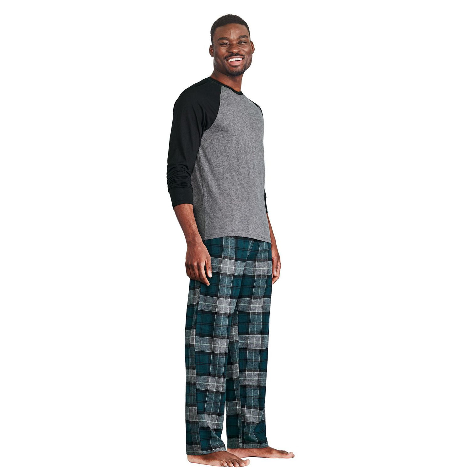 George Men's Raglan Pajama 2-Piece Set, Sizes S-2XL