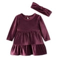 thumbnail image 1 of Ensemble de 2 pièces en velours George pour bébés filles, 1 of 2