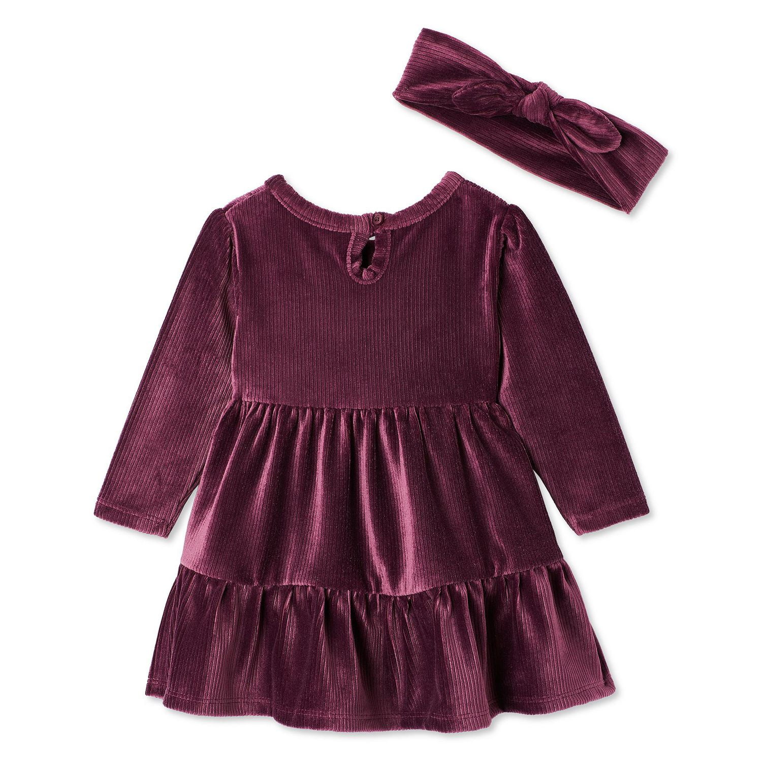 George Baby Girls' Velour Dress 2-Piece Set
