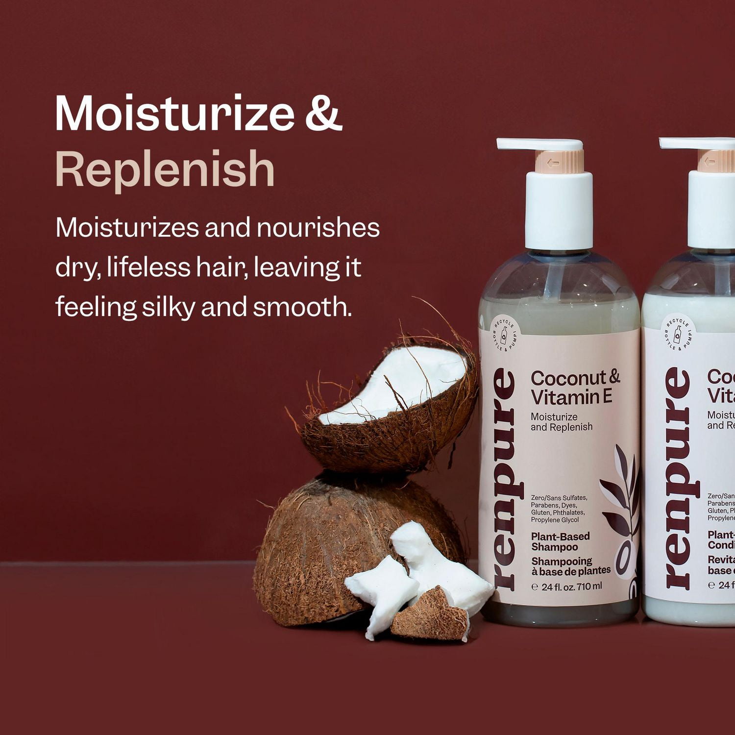 Native Moisturizing Shampoo, Coconut & Vanilla, Sulfate & Paraben Free,  487mL 
