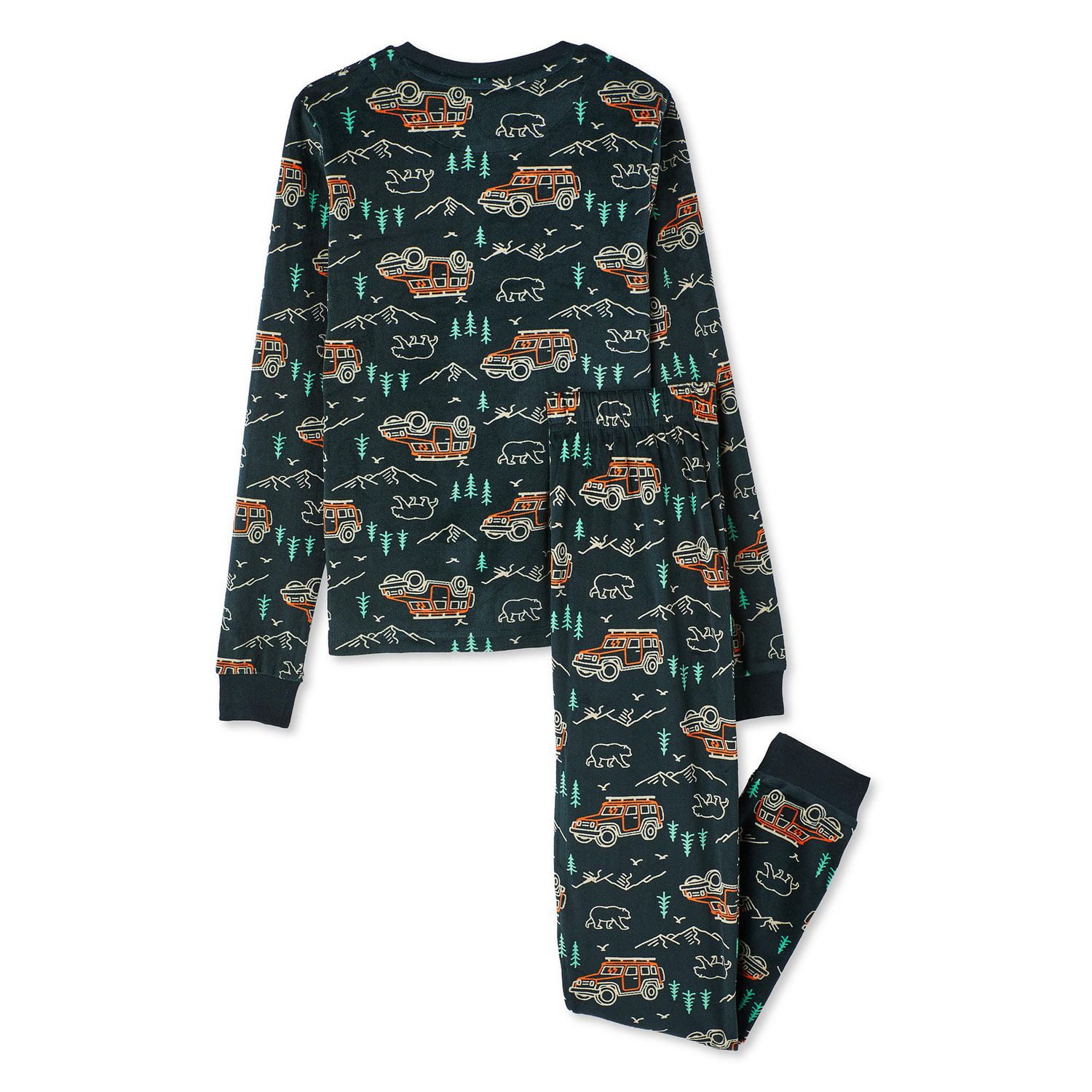 George Boys' Velour Pajama 2-Piece Set