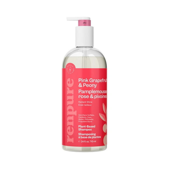 Shampooing depamplemousse rose & piviones eclat radieux à base de plantes de Renpure