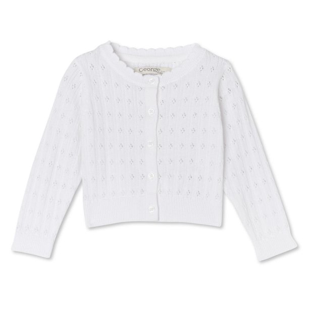 George Baby Girls' Pointelle Cardigan - Walmart.ca