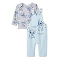 thumbnail image 1 of Ensemble 2 pièces avec salopette Stitch Disney pour bébés garçons, 1 of 1