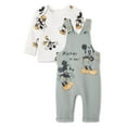 thumbnail image 1 of Disney Baby Boys' Mickey Mouse Overall 2-Piece Set, 1 of 1