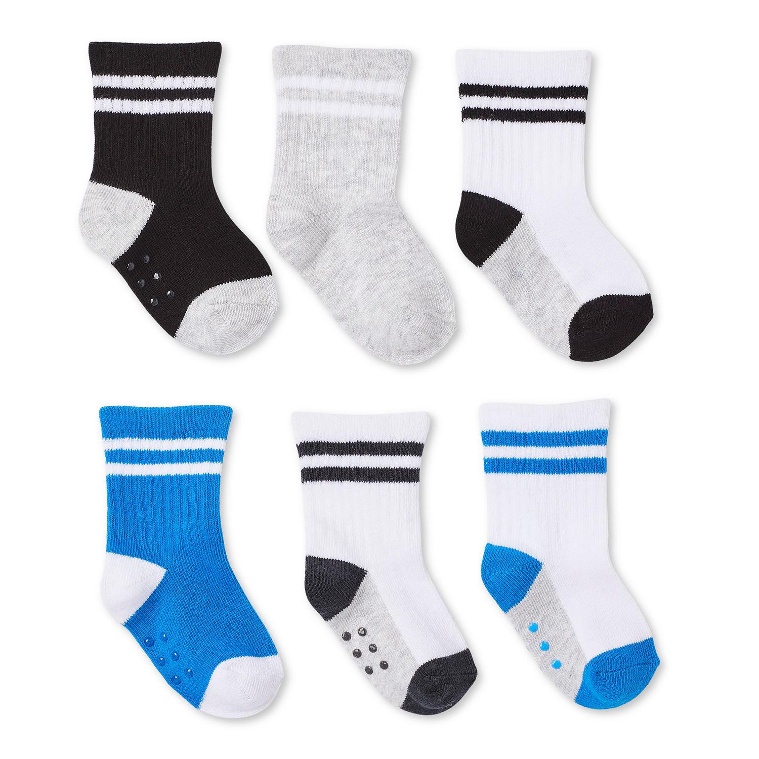 Lot de 6 paires mi-chaussettes sport George pour bébés garçons